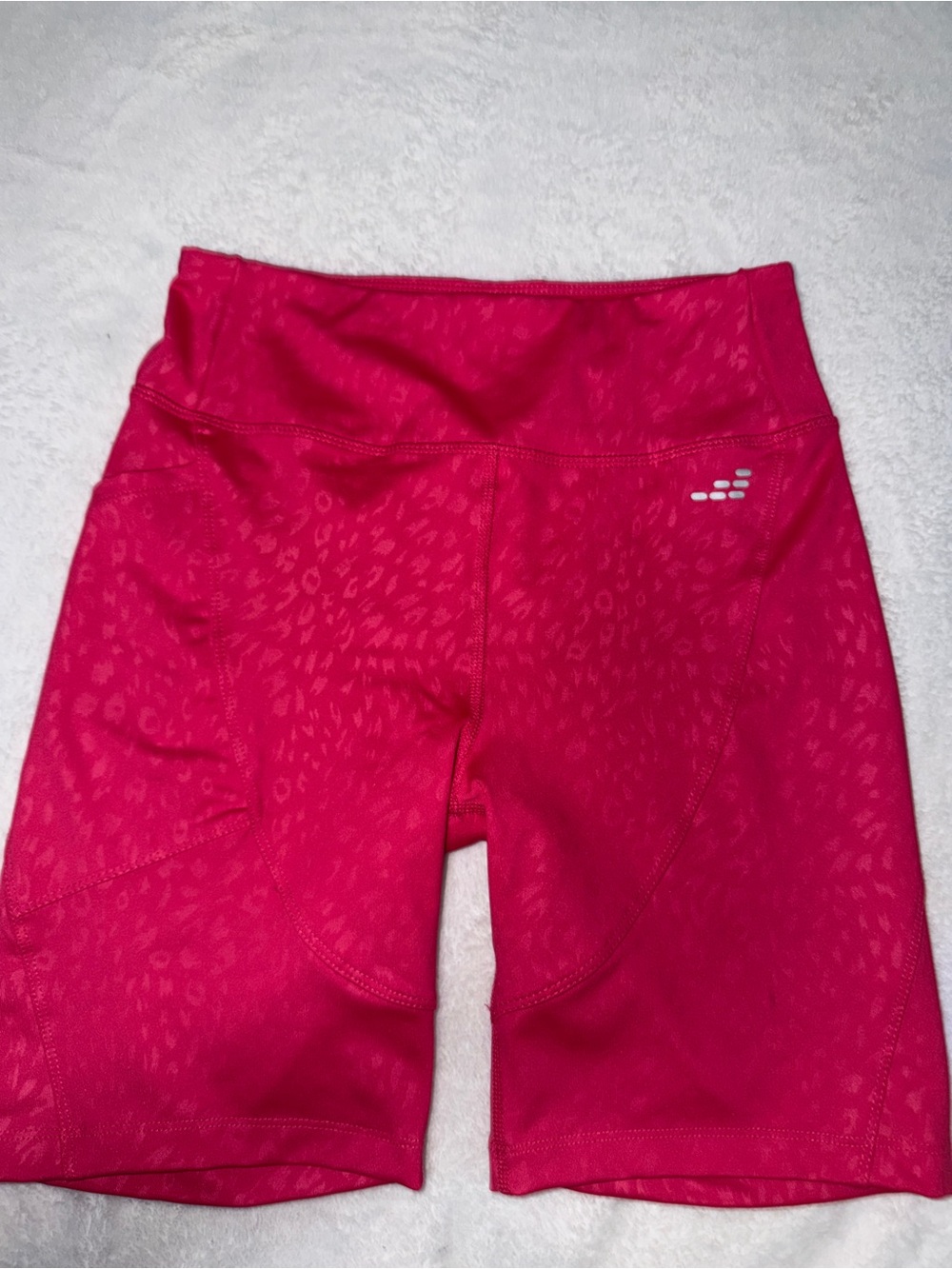 BCG Hot Pink Athletic Bike Shorts with monochrome Animal Print 💐 3 for $30💐